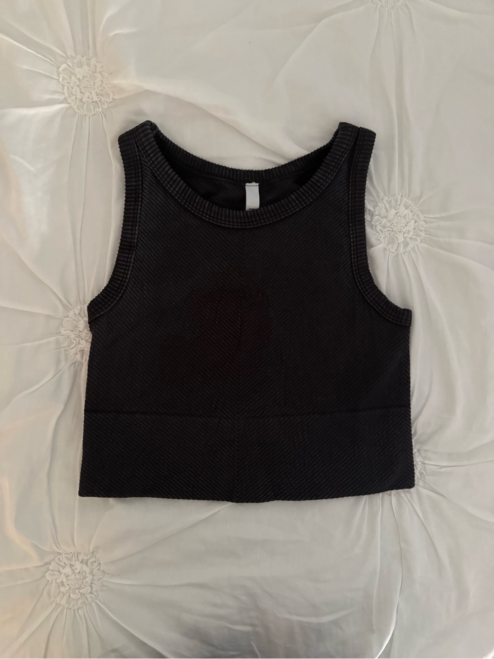 Black Ribbed Tank